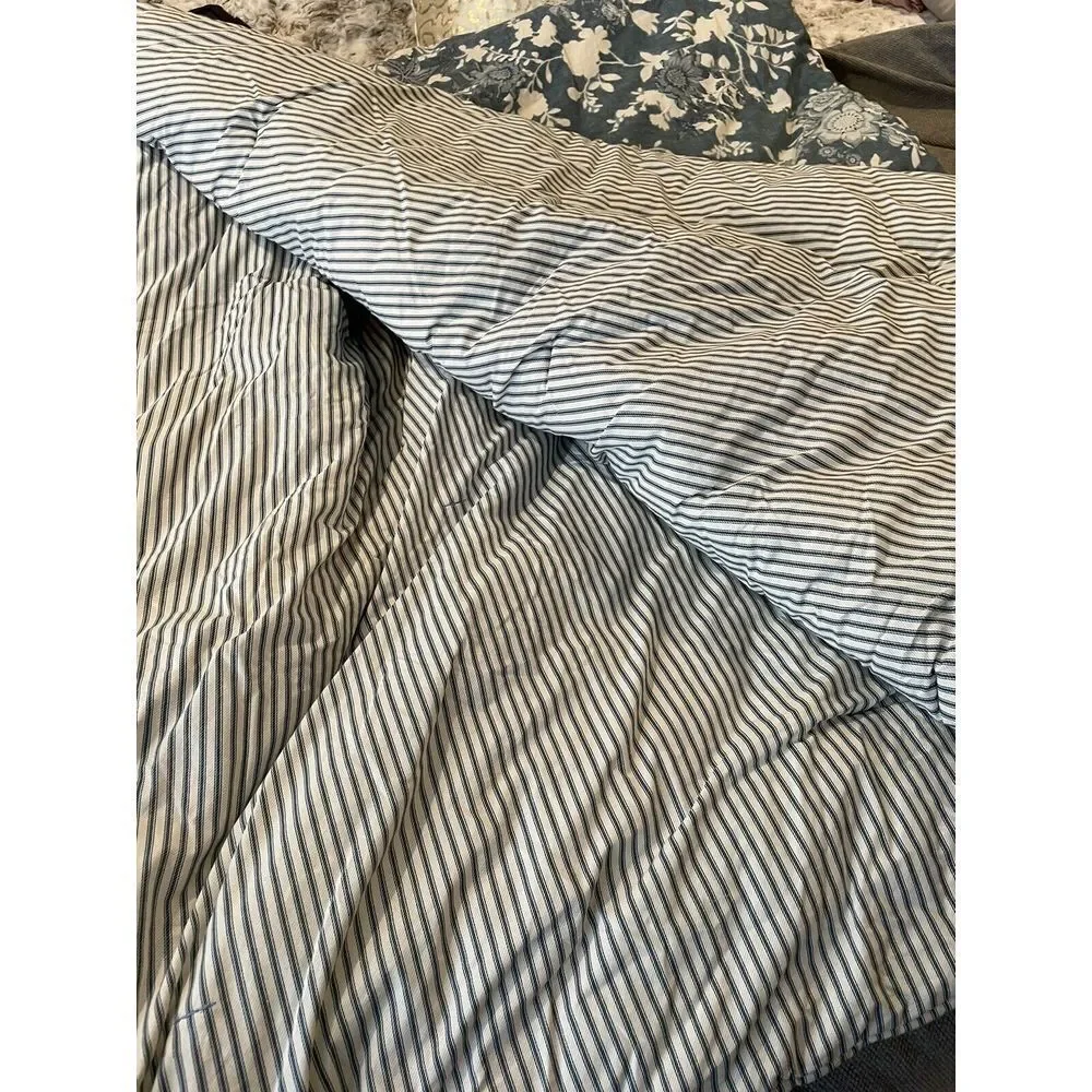 RALPH LAUREN INDIGO COTTAGE BLUE FLORAL (1) FULL/QUEEN COMFORTER‎ 94X96